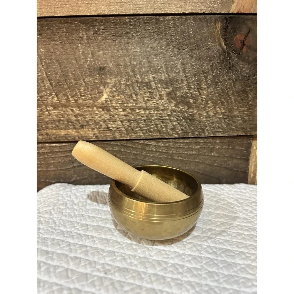Brass Singing Bowl‎ With Striker 4 Inches